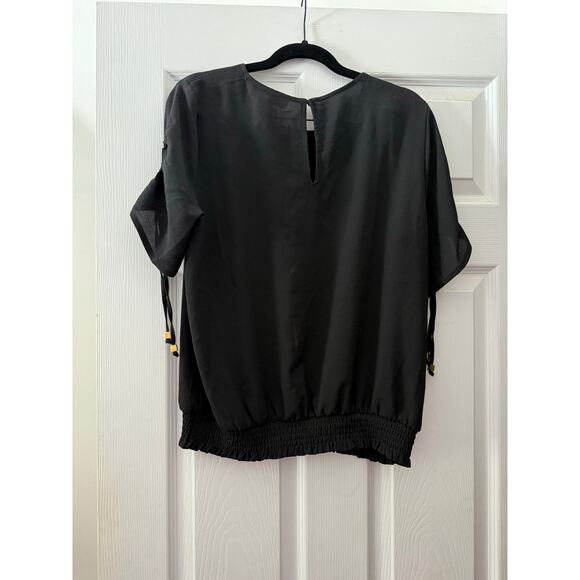 Black Michael Kors Top Size Medium NWT - Picture 3 of 6